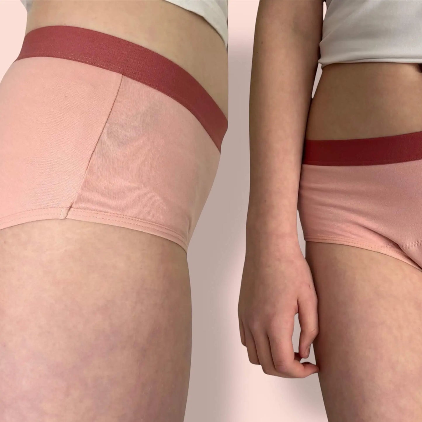 Culotte menstruelle naoline rose adolescente jeune fille