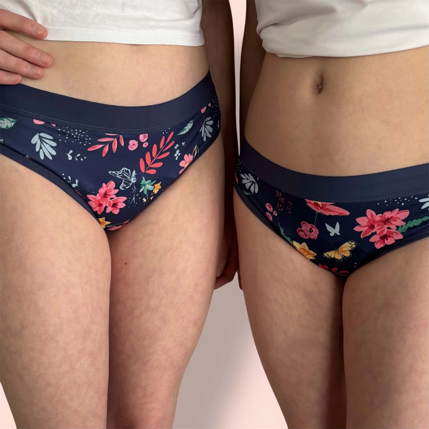 Culotte menstruelle Naoline fleurie adolescente jeune fille