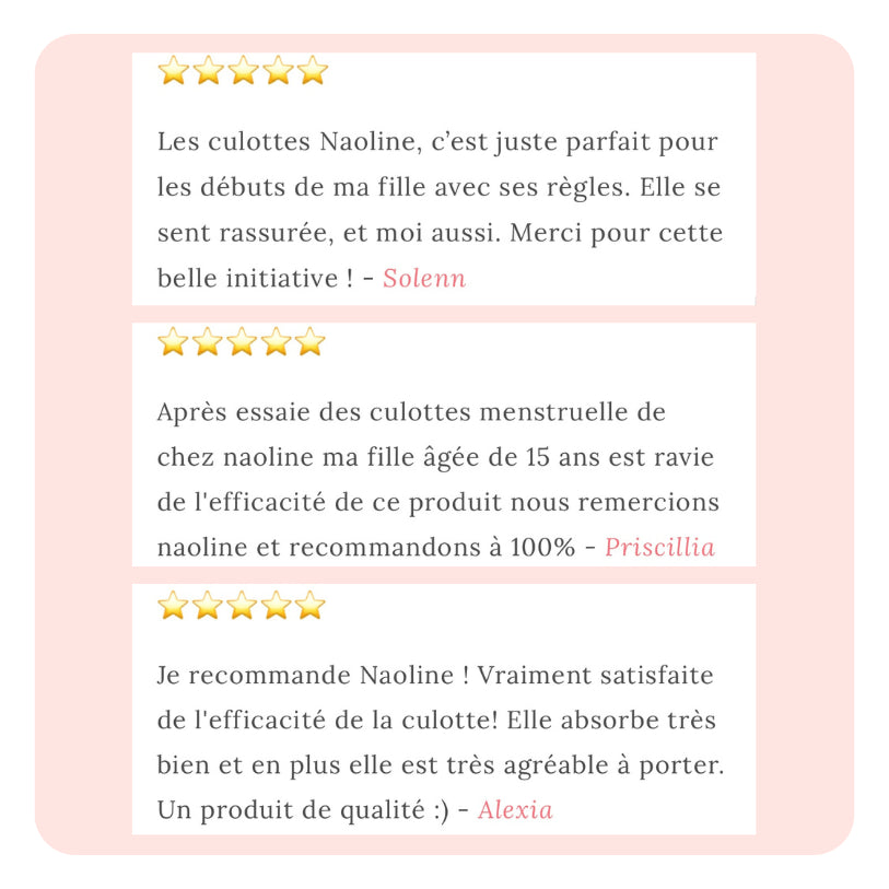 avis 5 étoiles naoline