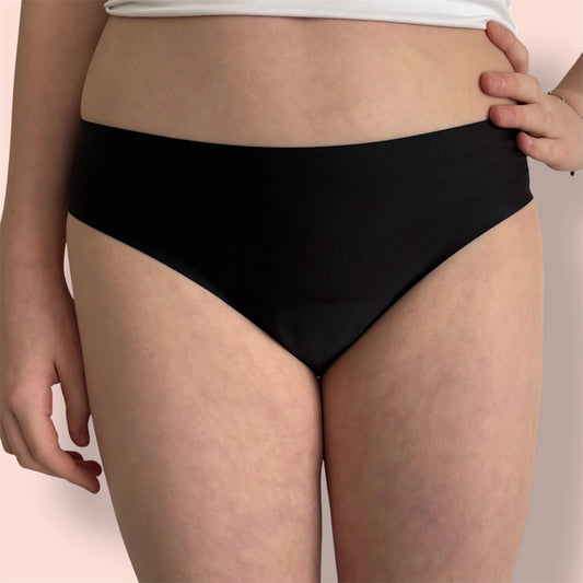 Culotte menstruelle Naoline noire adolescente jeune fille  