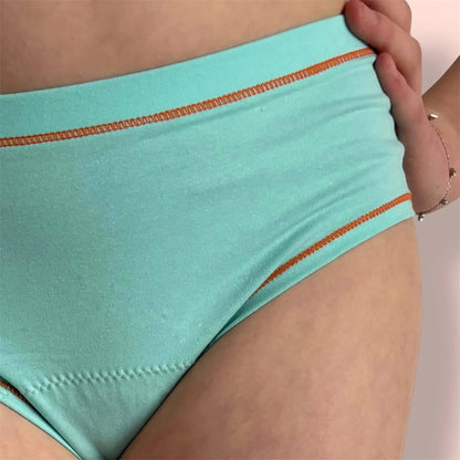 Culotte menstruelle Naoline turquoise adolescente jeune fille  
