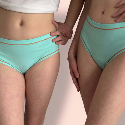 Culotte menstruelle Naoline turquoise adolescente jeune fille  